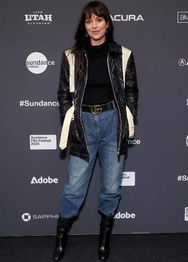 Dakota Johnson Tucked Her Straight-Leg Jeans Into Boots Like It Was 2002