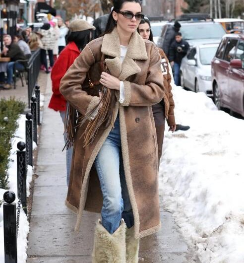 Kendall Jenner Sports a Pair of Wild Cowboy Boots in Aspen