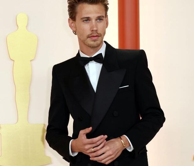 Austin Butler’s Elvis Presley-inspired Oscars suit and heels