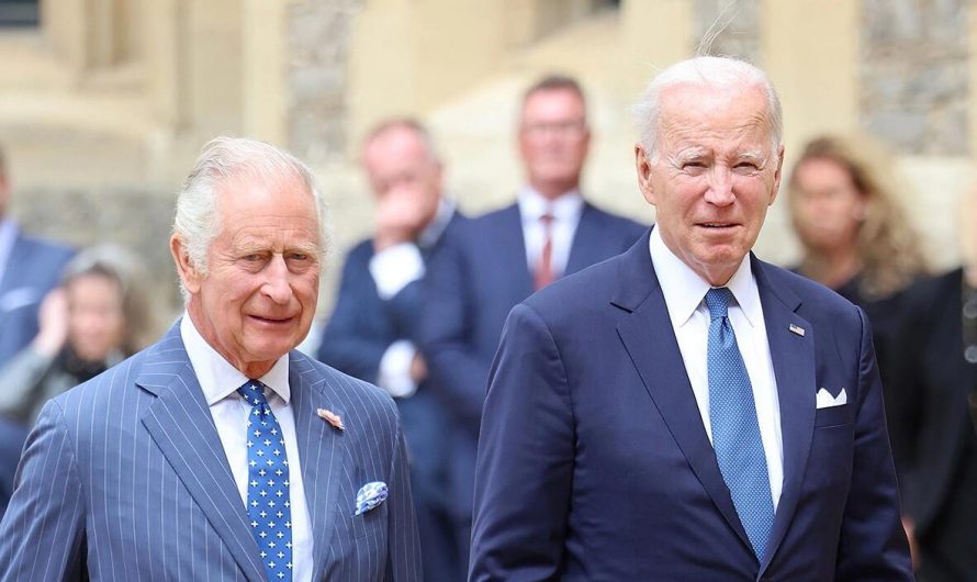 King Charles Gets Height Boost in Stacked Heels During Meeting With President Joe Biden Soaring in Oxford Shoes at Windsor Castle