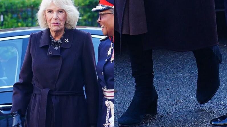 Queen Camilla Can’t Stop Wearing These Suede Knee-High Boots