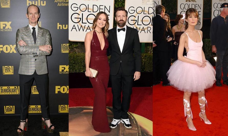 Shoe Statements on the Golden Globes Red Carpet Through the Years: Custom Sneakers, Mismatched Heels and More