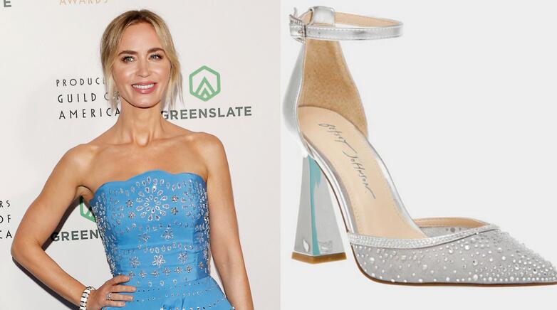 Emily Blunt in $59 Betsey Johnson Heels and More Affordable Shoes on the Red Carpet During Awards Season