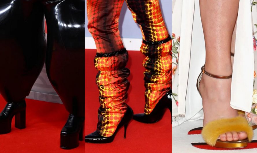 Brit Awards’ Bold Shoe Moments Through the Years: Dua Lipa’s 6-Inch Heels, Jessie J’s Fringy Platforms and More